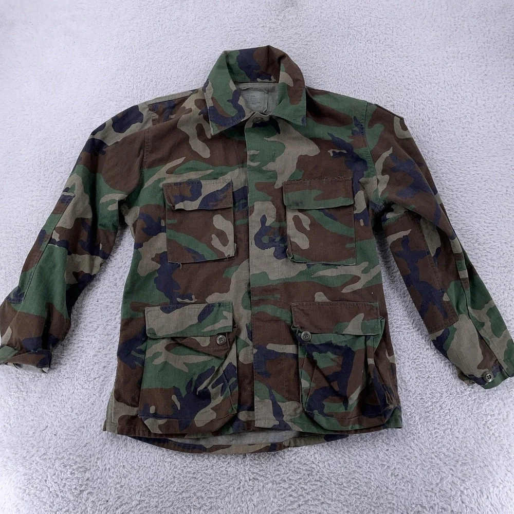 Army Woodland Camo BDU‎ USGI Jacket Mens Medium Regular NSN 8415-01-084-1657